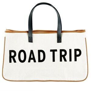 NWT Road Trip XL Canvas Tote Bag